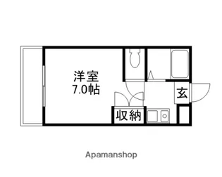 エステートタカツキ【107号室】の間取り