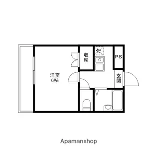 ハッピーハイツ今【2階】の間取り