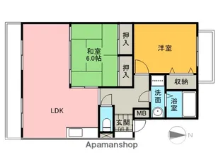 エスポワール【2階】の間取り