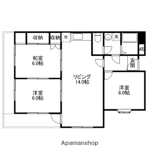 ヒカリホールディングスビル【501号室】の間取り