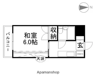 メゾン西古松【4階】の間取り