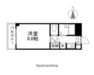 グランディール門田屋敷【203号室】の間取り