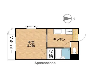 レーヴ【203号室】の間取り