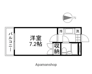 ウエストプラザ新保【106号室】の間取り