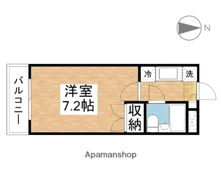 ウエストプラザ新保【2階】の間取り