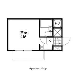 アルファ富田町【405号室】の間取り