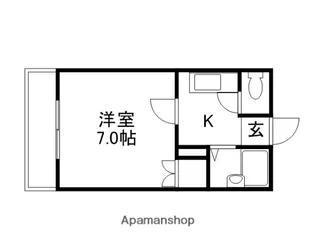 エスポアール中井【1階】の間取り