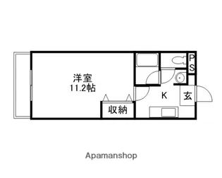 ジェムハナクマ【4階】の間取り