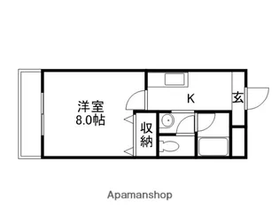 アージュ伊島【2階】の間取り