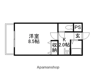 グランシャリオ津高壱番館【122号室】の間取り