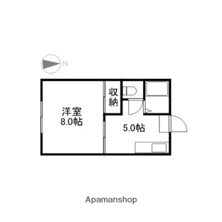 アリーナ青江【201号室】の間取り