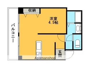 グランツ西古松Ⅱ【4階】の間取り