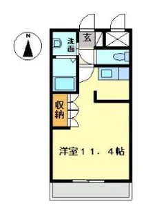 シェルル【206号室】の間取り