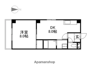 ロイヤルレジデンス【4階】の間取り