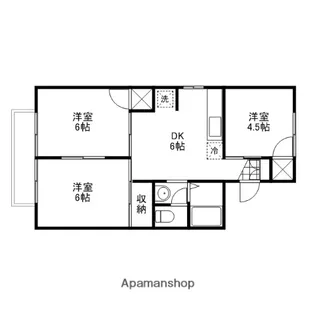 プラジール芳泉【101号室】の間取り