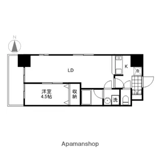 WILLDO岡山大供【4階】の間取り