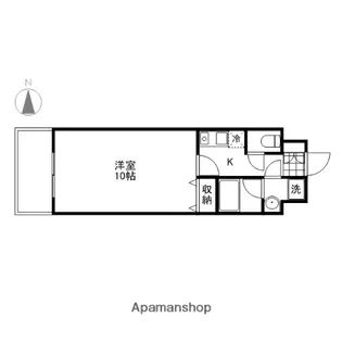 WILLDO岡山大供【9階】の間取り