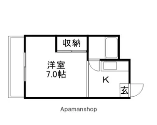 ホワイトメゾン学南2【303号室】の間取り