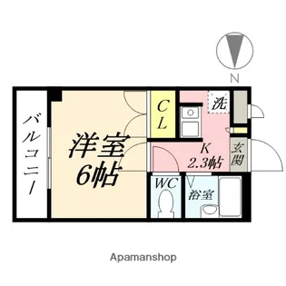 ハッピーハイツ今【3階】の間取り