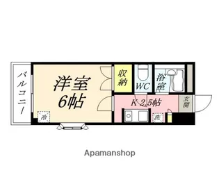 ハッピーハイツ今【1階】の間取り