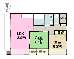 サンシャイン上道【2階】の間取り