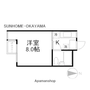 K2ビル【5階】の間取り