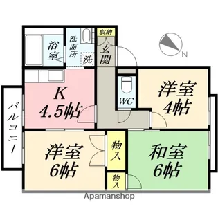フレグランス邑久郷【2階】の間取り