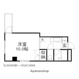 富田町共同ビル【318号室】の間取り