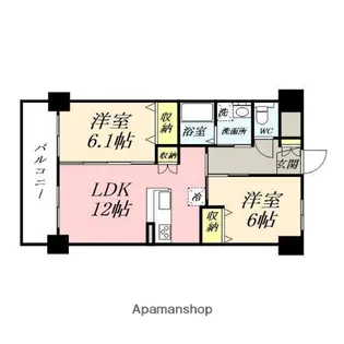 福富リングマンション【2階】の間取り