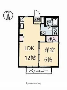 フレグランス・マリー Ⅱ棟【2階】の間取り