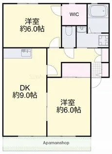 サンガーデン新福A【1階】の間取り