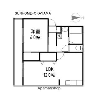 エレガンス近藤Ⅱ【2階】の間取り