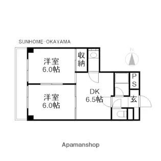 サンジェルマン門田屋敷【3階】の間取り