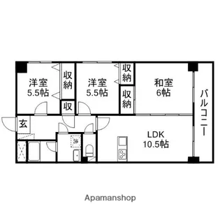 F・スペース【3階】の間取り