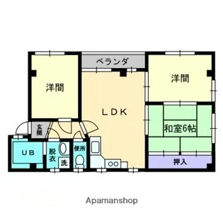 メゾンOGO B棟【2階】の間取り