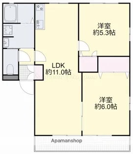 ファミーユC【2階】の間取り