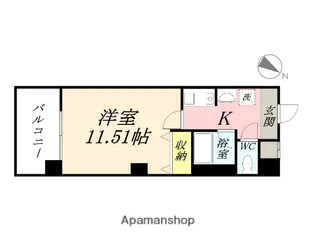 コーポラス伊福【5階】の間取り