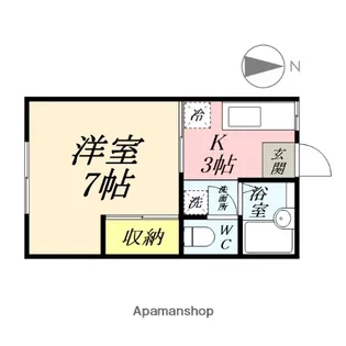 サンコーポ西古松【103号室】の間取り