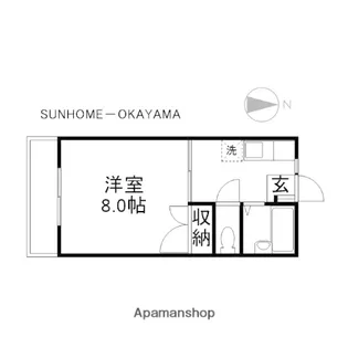桜マンション【3階】の間取り