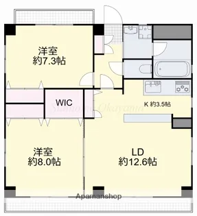 ビューティーリメイン野田【2階】の間取り