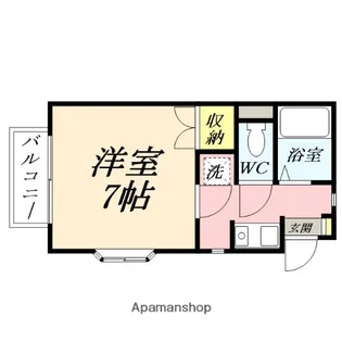 コーポヒロ【101号室】の間取り