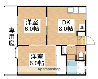 グランドールA【102号室】の間取り