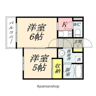 フォーラム伊島三番館【107号室】の間取り