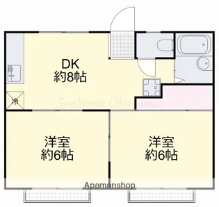 パークサイド学南 B【2階】の間取り