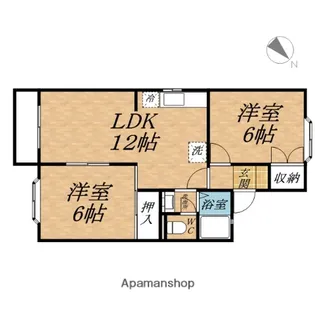 メゾン・大福【2階】の間取り
