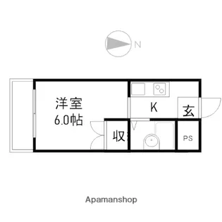 CASA大元【403号室】の間取り