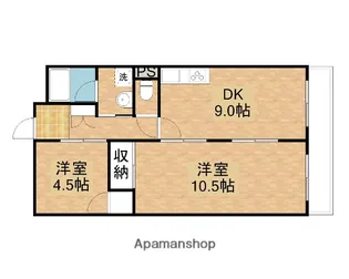シティハイツ清水【502号室】の間取り