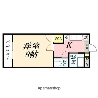 グリーンパーク賞田【306号室】の間取り