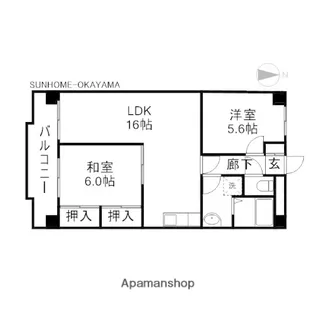 グランデュール今2号館【2階】の間取り