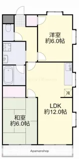 グランデュール東古松【6階】の間取り